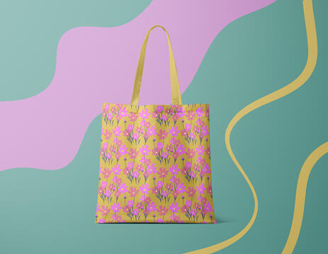 Tote Bag with seamless pattern